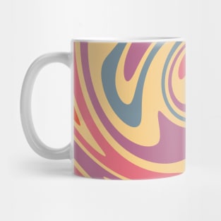 70s Retro Swirl Color Abstract 3 Art Print Mug